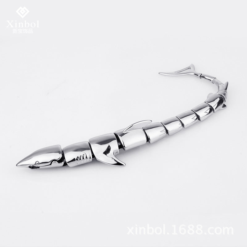 Stainless steel shark titanium steel bracelet