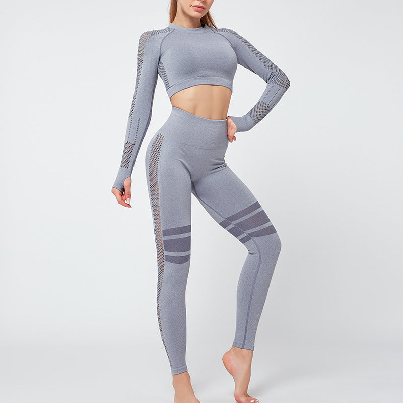 Yoga Crop Top Seamless Yoga sets