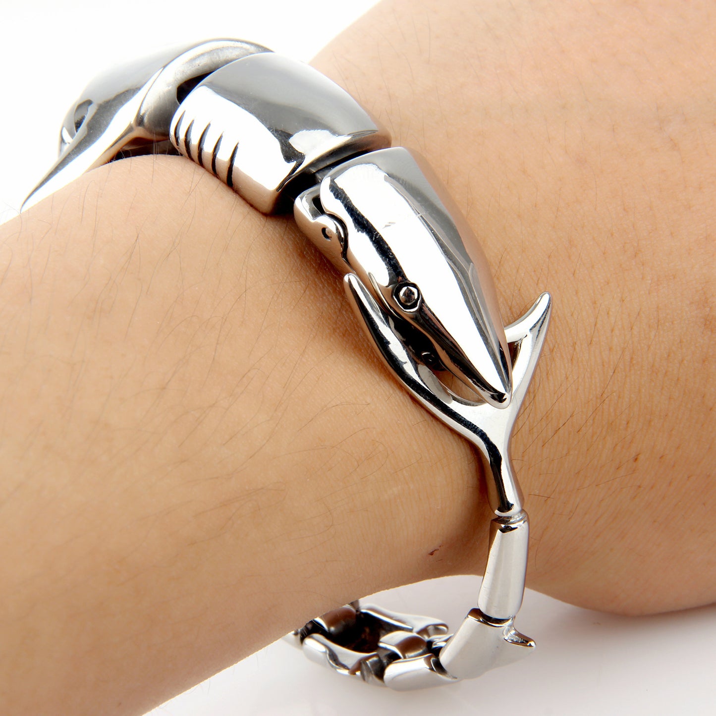 Stainless steel shark titanium steel bracelet